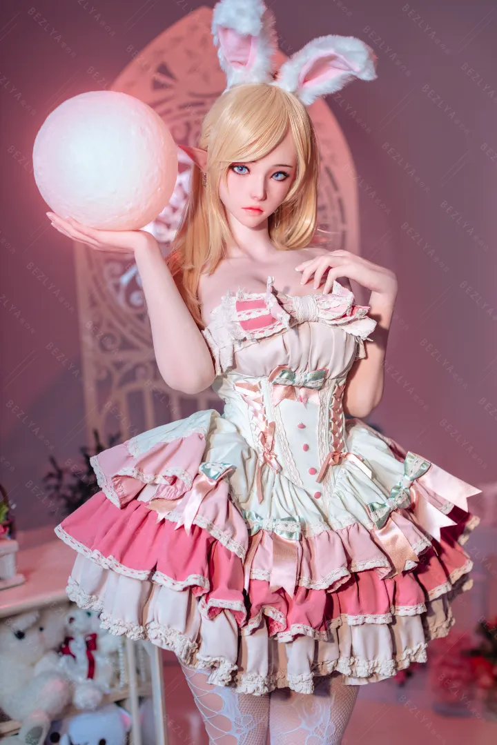 155cm (5ft1) E CUP Lightweight Silicone Sex Doll, Movable Jaw Head Calla